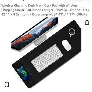 NWT Wireless Charger Mouse Pad